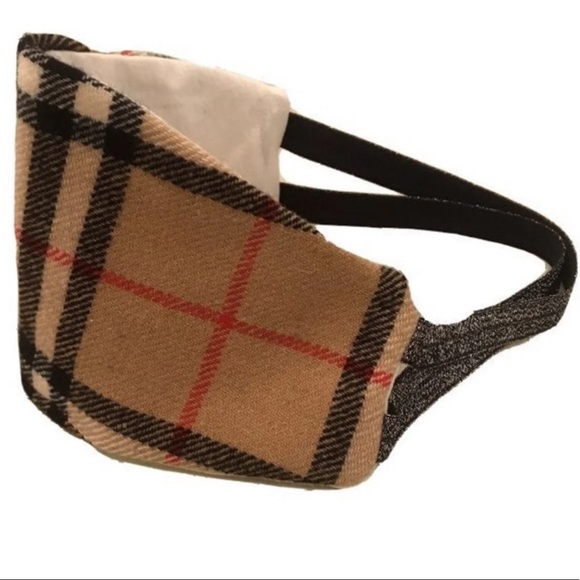 Scottish Wool Tartan Plaid Face Mask Child Size - Picture 1 of 4